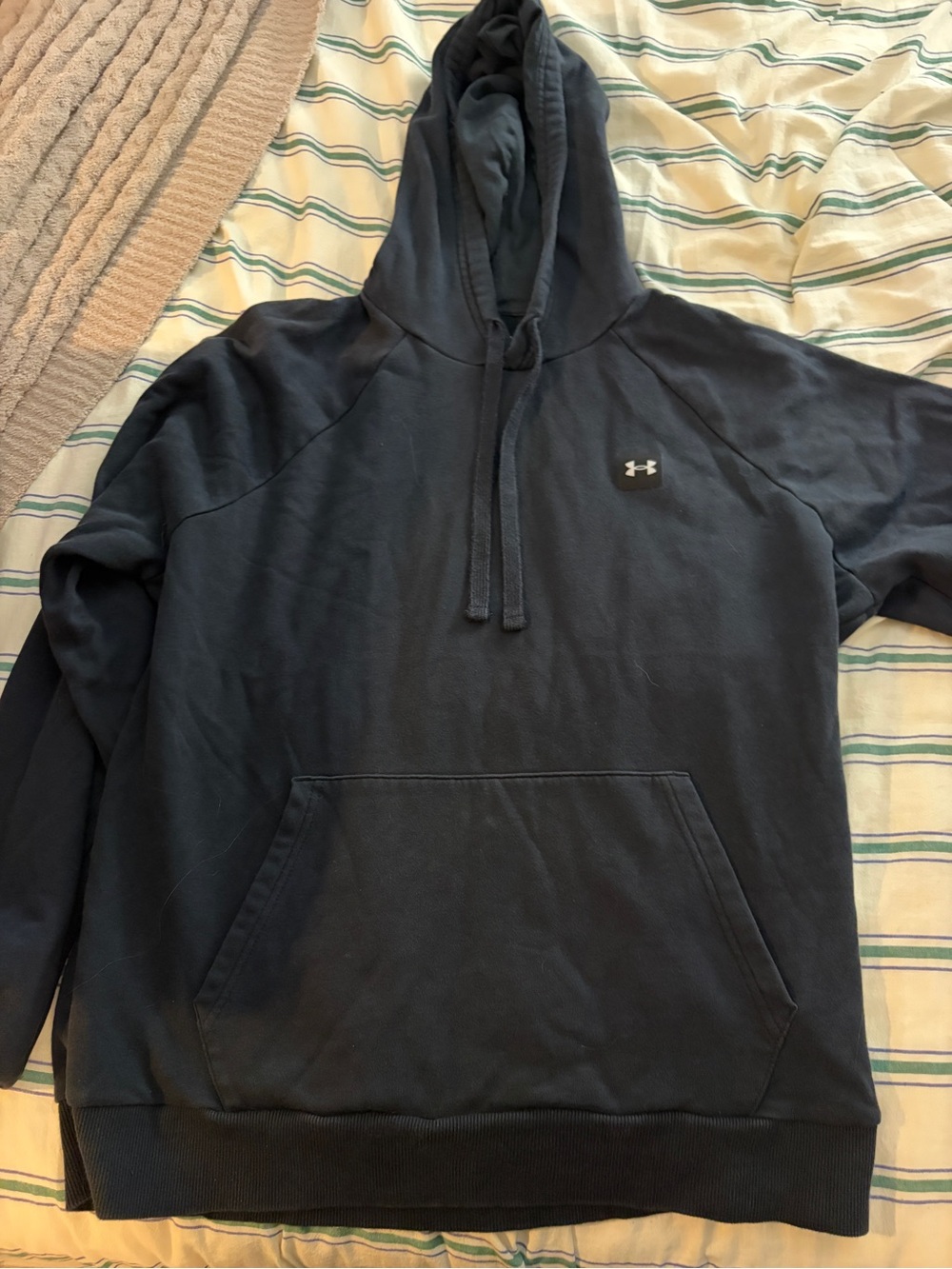 LG Black Pullover Hoodie with Logo